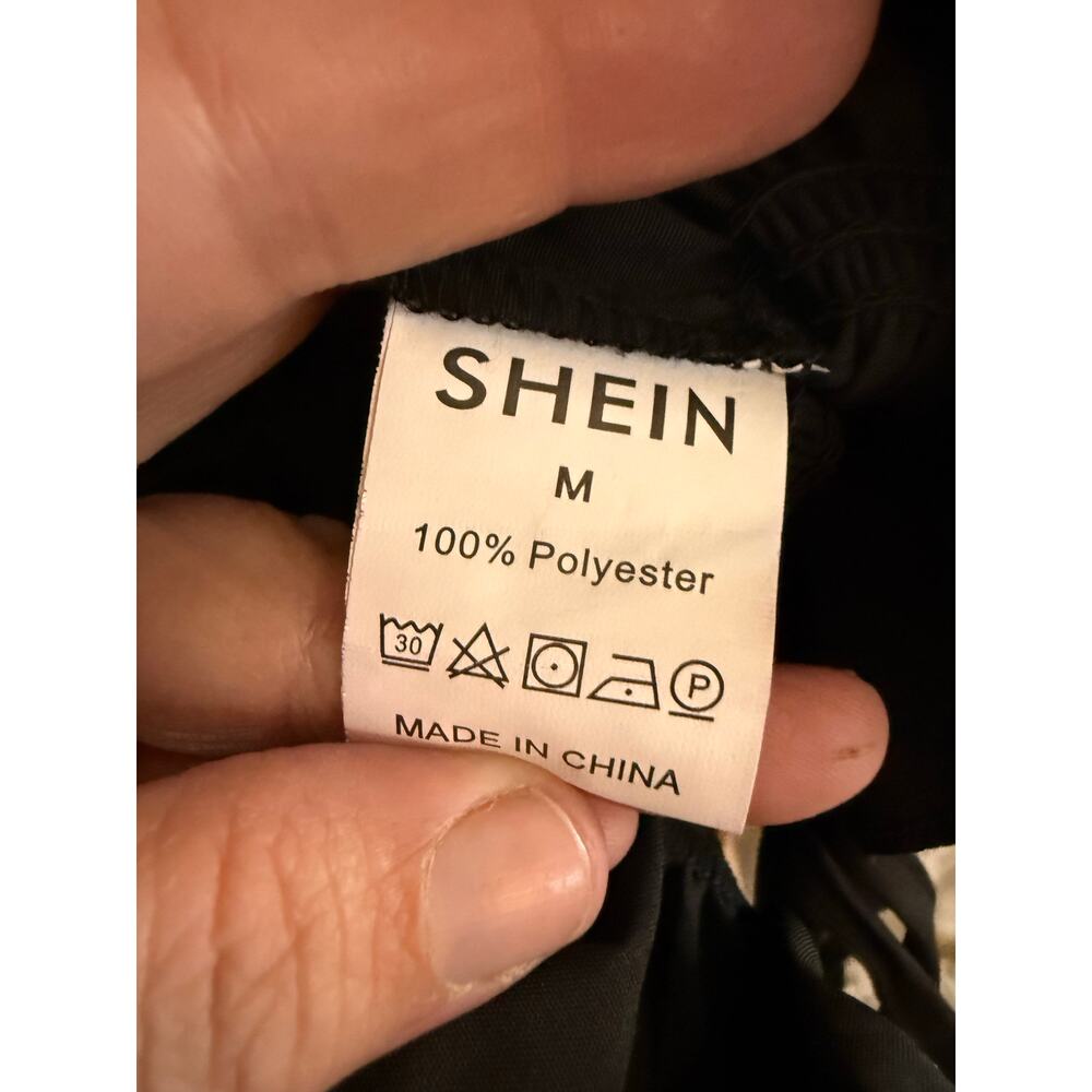 Black Crop Top By Shein Size Medium - Picture 3 of 4